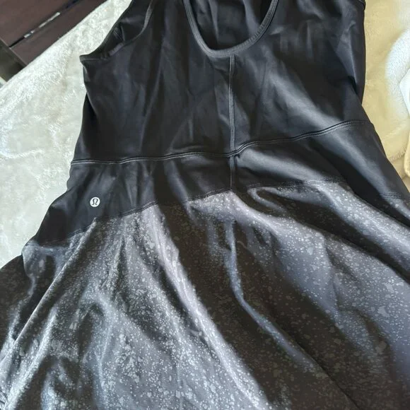 Lululemon Serene Stride Tennis Dress - Black - Size 12 - Picture 5 of 5
